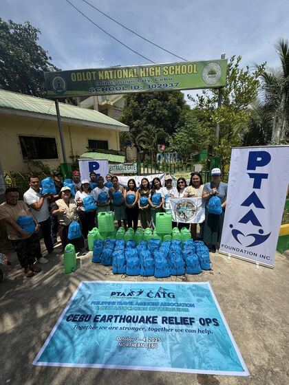 Cebu — earthquake relief operations