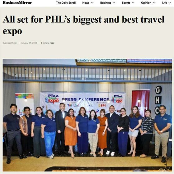 In the press — BusinessMirror: “All set for PHL’s biggest and best travel expo”